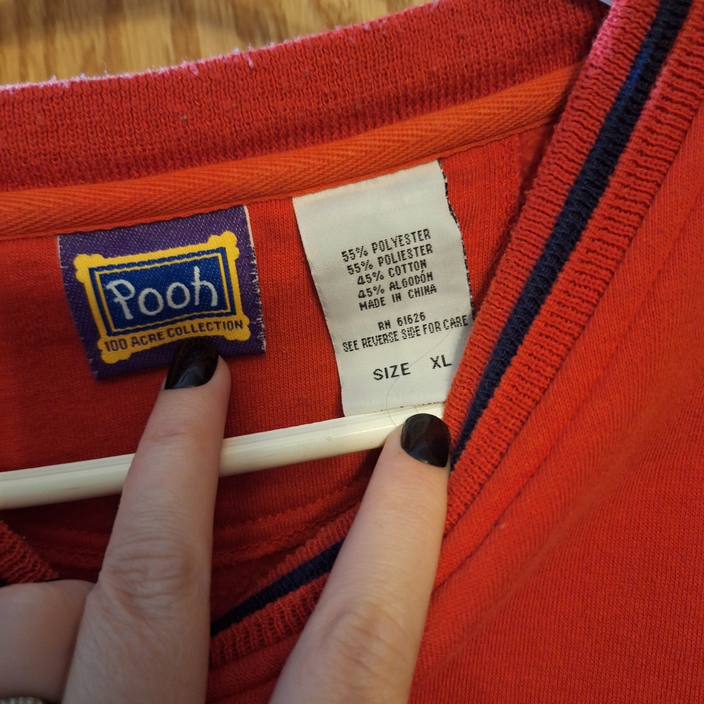 [[Pooh]] Red Winnie The Pooh Sweater - image 5
